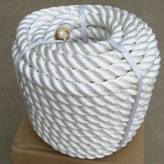 High tenacity poly-composite marine rope coil