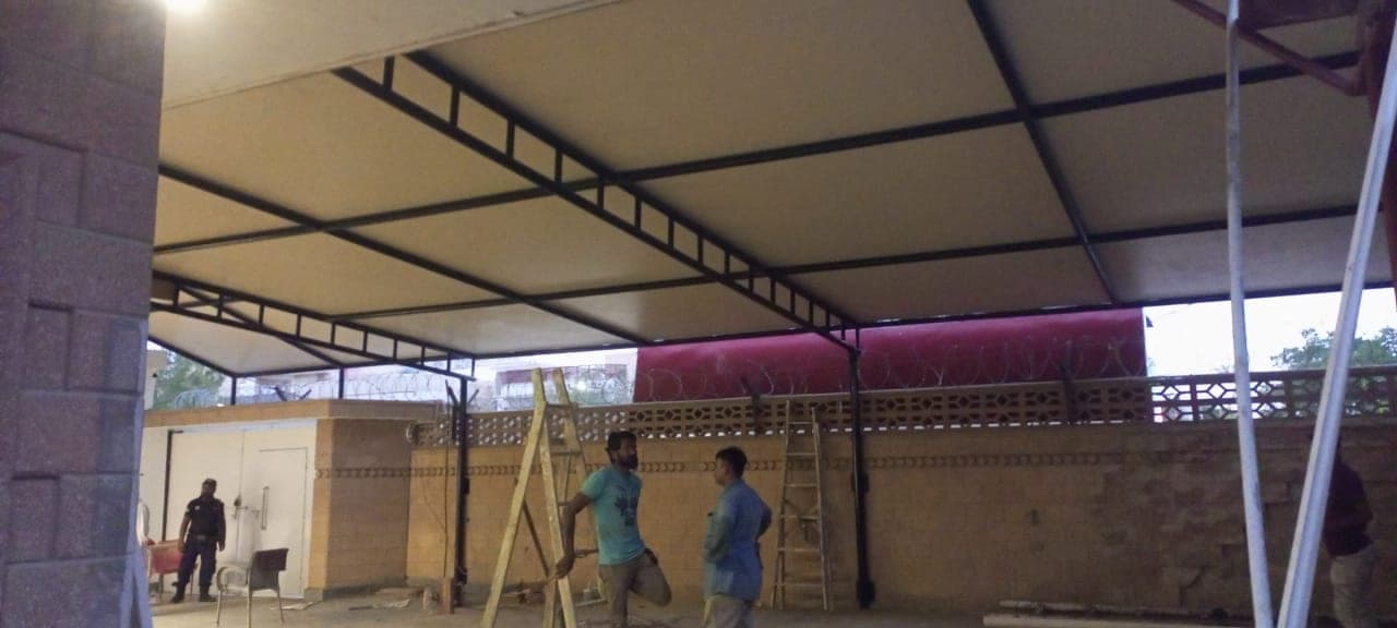 SLM Tyres Nooriabad Cantilever Parking Shed