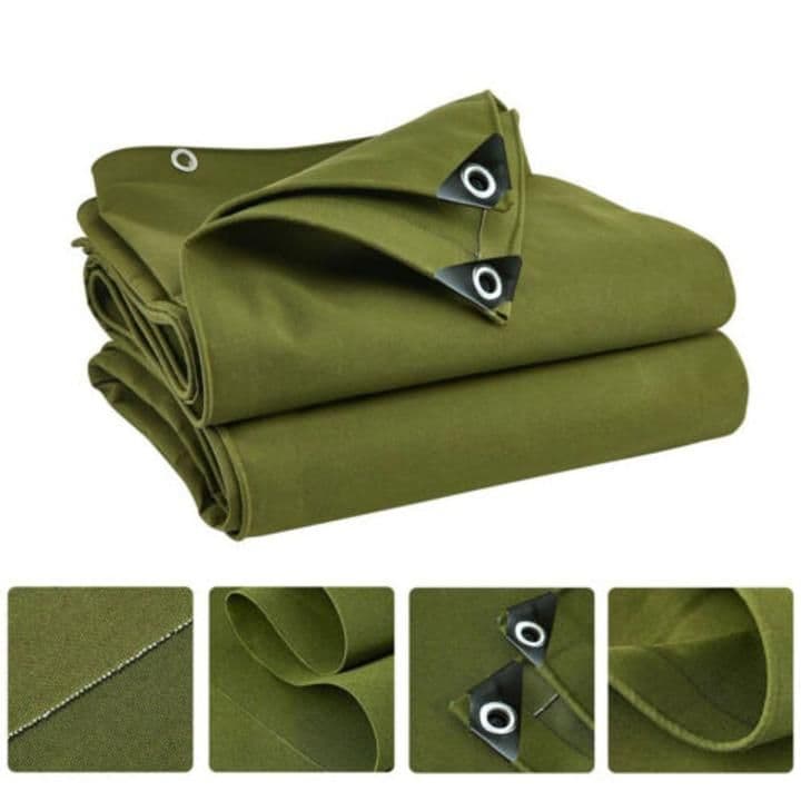 Heavy-Duty Waterproof Cotton Canvas Tarpal truck cover